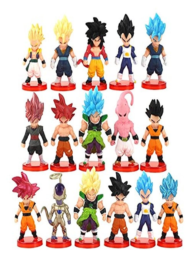 Trunkin DBZ 21 pcs Small Set Action Figure Model Anime Figure Figurine Toys Cake Topper Goku Gohan Vegeta Frieza Trunks Figures - Image 1